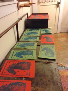 Drying Pooka Prints