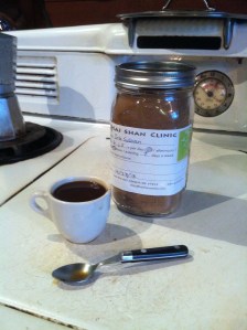 my twice daily "swamp tea espresso" of Chinese herbs.