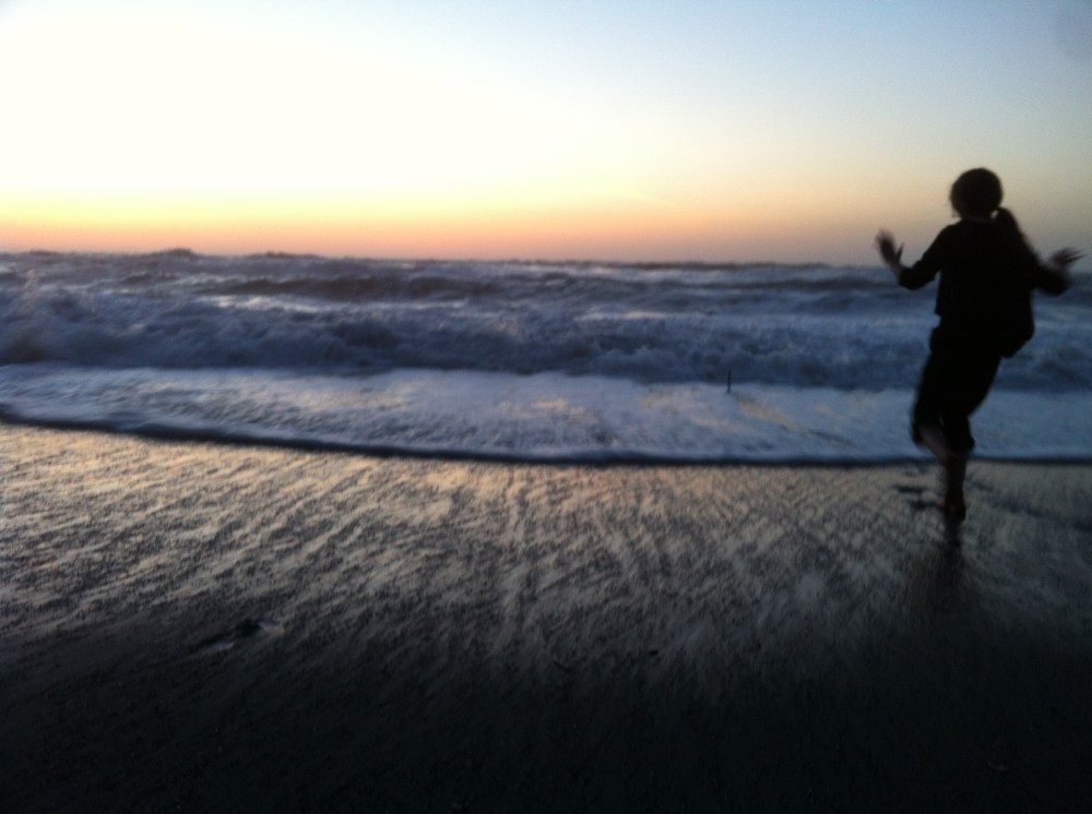 Martin dancing in the waves on the Central Oregon Coast 2013