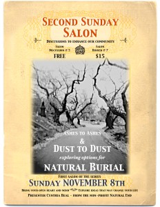 Flyer from the Natural Burial Salon in 2009