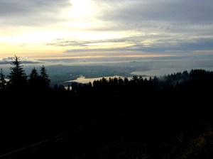 The view from up on Coxcomb Hill.