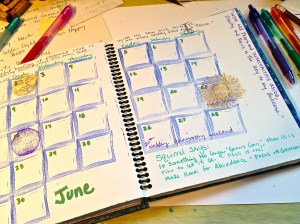 A sample of what my planner book looks like inside.