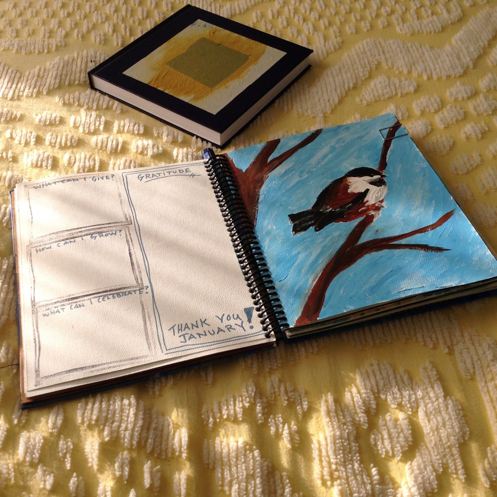 My 2016 planner with journal in background