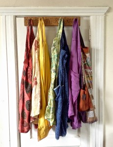 First came the many aprons with good pockets...