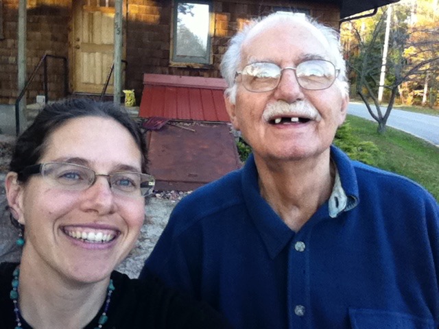 Selfie with my Dad, in October 2010, as we were loading up to leave the last time I saw him. He died a few months later in February 2011.