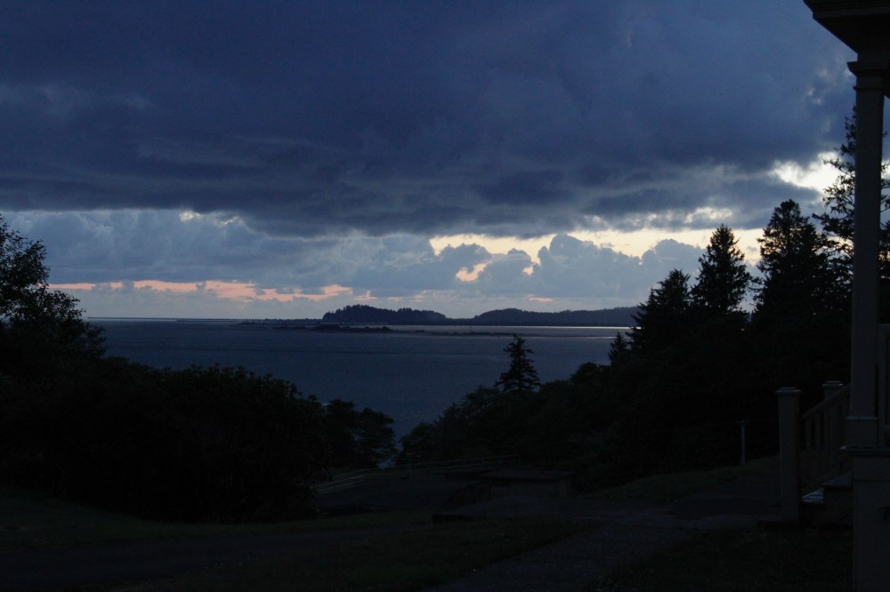 Evening of a day filled with sun and rain.